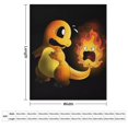 thumbnail image 2 of Manta de Pokémon Charmander con estampado de dibujos animados, ligera, cálida y suave, para adultos, niños y niñas, 50 x 40 pulgadas, 2 of 5