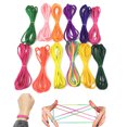 thumbnail image 3 of Bangcool 12PCS Finger String Toy Creative Rainbow Color Hand String Game Party Supplies, 3 of 10