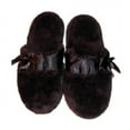 thumbnail image 2 of Gilligan O'Malley Womens Black Memory Foam Fur Slippers Small 5-6, 2 of 2