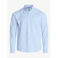 thumbnail image 5 of Free Assembly Men's Button Front Oxford Shirt with Long Sleeves, Sizes S-3XL, 5 of 7
