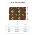 thumbnail image 5 of Rateoe Checkered With Golden Stars Pattern Flannel Throw Blanket, Ultra-soft Blanket for Bed, Couch, Car, Hypoallergenic Anti-pilling blanket-80"x60"(Horizontal), 5 of 6