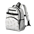 thumbnail image 2 of Unicorn and Star White Pattern Cute School Backpack Bag for School with Padded Back and Adjustable Shoulder Straps 15.25"x11.5"x5.25", 2 of 5