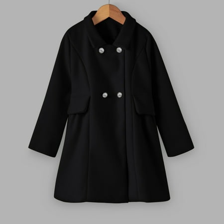 

TOWED22 Baby Fleece Jacket Baby Fleece Coat Boys Girls Ears Hat with Lined Hooded Zipper Up Jacket Tops Outwear Overcoat Warm Fall Winte Black