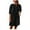 Black, variant on QUYUON Mini Dresses with Pockets for Women 2023 Button up Round Neck Short Sleeve Linen Dress Summer Beach Sundress Loose Casual Blouse Shirt Short Dress Style D-5871 Black XL