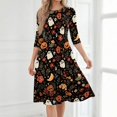thumbnail image 6 of Womens Halloween Dress Pumpkin Skeleton Ghost Funny Scary Quick-Dry Lightweight Retro Halloween Clothing, 6 of 7