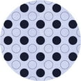 thumbnail image 1 of Ahgly Company Machine Washable Indoor Round Transitional Lavender Blue Area Rugs, 3' Round, 1 of 7