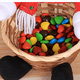 thumbnail image 2 of ER Cesta de dulces decorativa navideña, decoración de mesa navideña, cesta de dulces para niños, decoración navideña pequeña (hombre de jengibre) ER, 2 of 5
