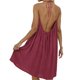 thumbnail image 5 of Vestido de Verano Casual de Mujer Cuello Redondo Vestido sin Mangas sin Espalda para Uso Diario Casual, 5 of 6