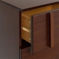 thumbnail image 5 of Pemberly Row 20" Modern Solid Wood 2-Drawer Nightstand - Walnut, 5 of 5