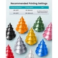 thumbnail image 2 of Filamento SUNLU Silk PLA+ de 1,75 mm, color bronce, acabado brillante similar al cromo, textura de seda suave, fórmula mejorada para una impresión estable, filamento para impresora 3D PLA Plus de 1 kg, 2 of 8