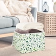 thumbnail image 3 of Yayeee Collapsible Cube Storage Bin with Lid Fabric Closet Decorative Basket with Handles, Green Triangles Pattern, 3 of 7