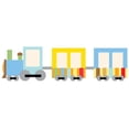 thumbnail image 2 of Cute Cartoon Train Wall Decal Sticker, Wallmonkeys Peel & Stick Vinyl Graphic (24 in W x 17 in H), 2 of 4