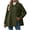 Army Green, variant on Women's Wool Blend Swing Coat Soft Casual Collared Long Sleeve Jacket Loose Casual Solid Color Fall Winter Outerwear S