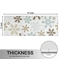 thumbnail image 5 of Kitchen Rugs Sets Of 2,Light Christmas Snowflake Pattern Anti Fatigue Kitchen Mat Rugs Non Slip Washable,Decorative Kitchen Floor Mats for Kitchen,Sink,Laundry,17"X47", 5 of 5