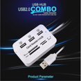 thumbnail image 2 of Usb 2.0 de alta velocidad Hub 3 puertos con Mini Hub Usb Combo All In Adapter Usb Hub, 2 of 4