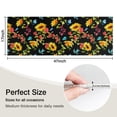 thumbnail image 5 of Black Colorful Flower Sunflower Pattern Kitchen Rug Mat,Kitchen Runner Rugs Non Skid Washable,Decorative Kitchen Floor Mats for Kitchen,Sink,Laundry,17"X47", 5 of 5