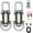 2 PCS, variant on Orvyla Mini Keychain Flashlight, 1200 Lumens EDC Mini Keychains Flashlight, Portable Rechargeable Bright Keychain Flashlight, Rechargeable 7 Lights Modes, for Camping Outdoor (Silver)