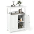 thumbnail image 1 of Giantex Armoire de Rangement pour Salle de Bain, Organisateur de Rangement au Sol avec Tablette Réglable à 3 Niveaux, Unité de Rangement Moderne, Blanc, 1 of 9