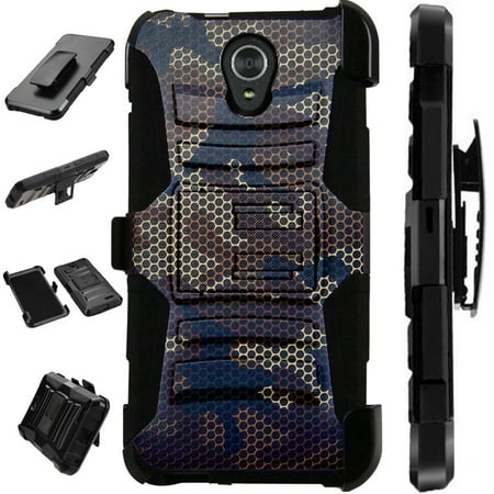 - For Alcatel idealXTRA | 1X Evolve (2018) | TCL LX Case Armor Hybrid Silicone Cover Stand LuxGuard Holster (Camo Mesh
