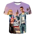 thumbnail image 2 of 2023 verano nuevo Grand Theft Auto camisetas ropa niños dibujos animados Casual GTA5 camisetas disfraces niños niñas Tops camisetas Clothing14T Gao Jinjia LED, 2 of 2