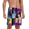 thumbnail image 2 of Logiee funny dogs Print Men's Pajama Shorts with Drawstring & Pockets,Sleep Shorts for Men,Sleepwear Bottoms,Elastic Waistband Loungewear-3X-Large, 2 of 6