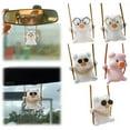 thumbnail image 4 of Cute Pig Swing Charm Auto Hanging Ornament Adorable Interior Accessories For Car Rear View Decoration, 4 of 4