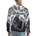 thumbnail image 7 of Kdxio Heart Illustration Print Womens Oversized Hoodies Sweatshirts Hooded Pullover Tops Sweaters Casual-Small, 7 of 7