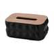 thumbnail image 4 of Servilletero decorativo moderno, caja organizadora de pañuelos rectangular para hotel Negro, 4 of 8