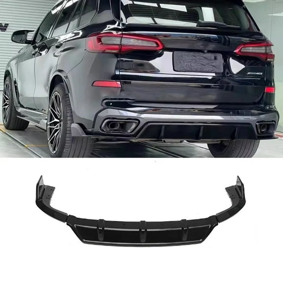 Glossy Black Rear Bumper Diffuser Lip Spoiler For BMW G05 X5 M Sport 2018 2019 2020 2021 2022 Car Accessories