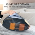 thumbnail image 4 of Yayeee Pillowcase King Size Set of 2 Satin Wrinkle Resistant Pillow Case, Orange Checkered Pattern, 4 of 8