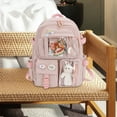 thumbnail image 4 of Mochilas para mujer, bolsos de mano, bolso de hombro, bolso de viaje, mochila antibolsillos para Rosa, 4 of 8