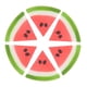 thumbnail image 2 of Fruta Artificial XWSHYW Plástico Forma Sandía Roja Realista 6 piezas, 2 of 5