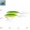 Green, variant on Long Casting Metal Jig with Feather Treble Hooks – Shore Slow Jigging Lure with Reflective Blade for Surf Fishing 2pc