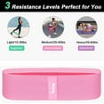 3x Unisex Hip Circle Loop Resistance Band Belt Workout Exercise Leg