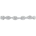 thumbnail image 4 of 0.1 ct Brilliant Round Cut Synthetic Moissanite 14k White Gold Stackable Band SZ 10.5, 4 of 5