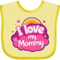 thumbnail image 3 of Inktastic I Love My Mommy Girls Girls Baby Bib, 3 of 4