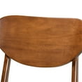 thumbnail image 3 of Baxton Studio Katya Grey Walnut Brown Finished Wood 2-Piece Dining Chair Set, 3 of 7