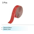 thumbnail image 3 of Unique Bargains 3Roll 1 Yard 8mm Self Adhesive Crystal Rhinestone Ribbon for Crafts Project, Red, 3 of 5