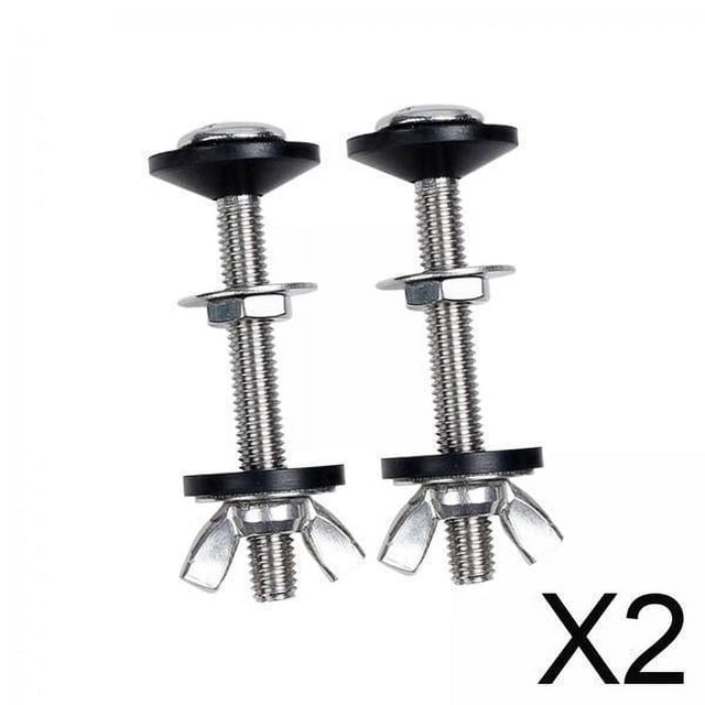 Tornillos para tanque de inodoro,Tornillos para tanque de inodoro Kit de piezas de repuesto,Tuercas de sujeción resistentes Arandelas Junta de sellado,Herramientas de reparación Tornillos de