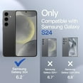 thumbnail image 2 of JETech Matte Case for Samsung Galaxy S24 5G, Frosted Translucent Back Protective Slim Phone Cover, Anti-Fingerprints (Black), 2 of 6
