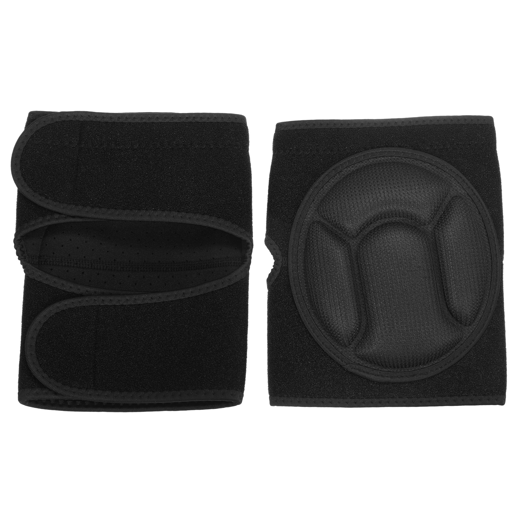 Unique Bargains 1 Pair Turtle Shell Shape Knee Brace Protection Sponge Knee Pads for Men and Women Black Size XL