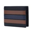 thumbnail image 3 of Cartera corta de cuero para hombre Olai 3003QBR64, 3 of 3