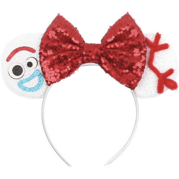 Toy Story Forky Inspired Minnie Ears, Toy Story Ears, White Ears,  Toy Story Mickey Ears