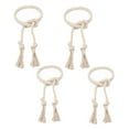thumbnail image 2 of 4PCS Rope Curtain Tiebacks, Natural Cotton Woven Curtain Holdback, Curtain Decorative Holdbacks for Village Rural Boho Style Drapery Tieback, 2 of 6