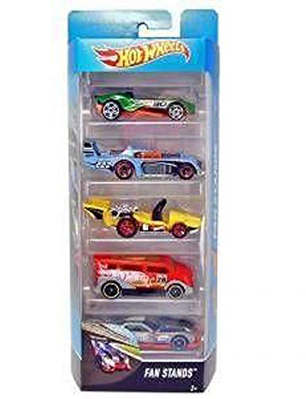 2017 FAN STANDS Desgin LET'S GO☆yellow;red 5sp; 6☆Hot Wheels LOOSE 
