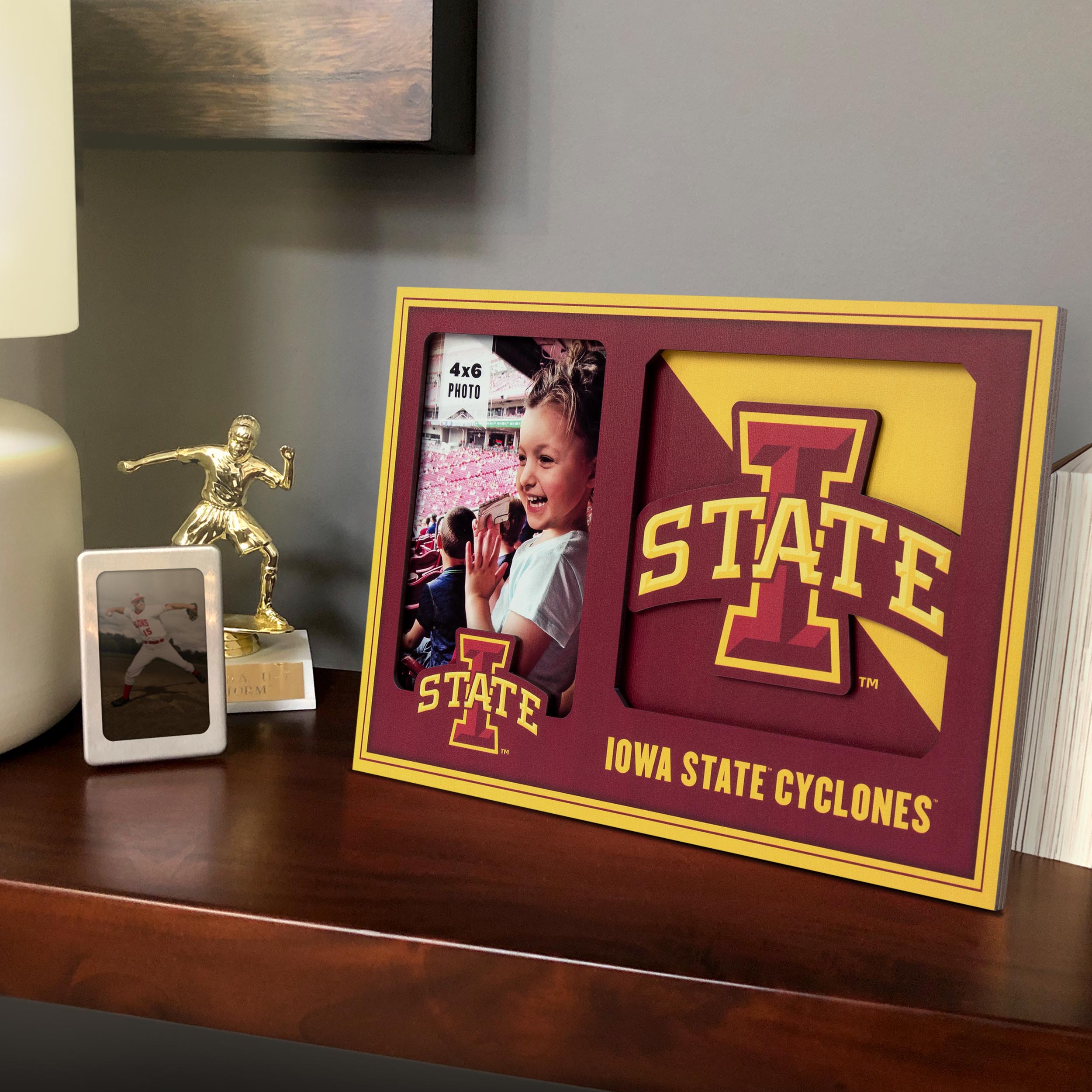 Iowa State Cyclones 3D Logo Picture Frame