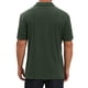 thumbnail image 3 of CAMISA POLO DE NEGOCIOS DE MANGA CORTA CON BOTONES Y COLLAR PARA HOMBRE EN TEXTURA JACQUARD VERDE, 3 of 6