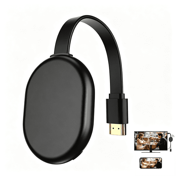 HRpart 4K Wireless Display Adapter Dual Band 5g/2.4g Screen Mirroring Dongle Receiver for TV Monitor Projector