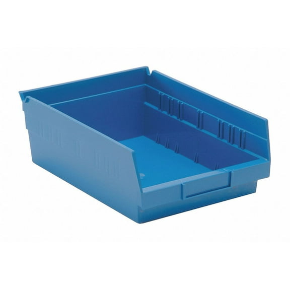 Quantum Storage Systems Shelf Bin,Blue,Polypropylene,4 in QSB107BL QSB107BL ZO-G3855747