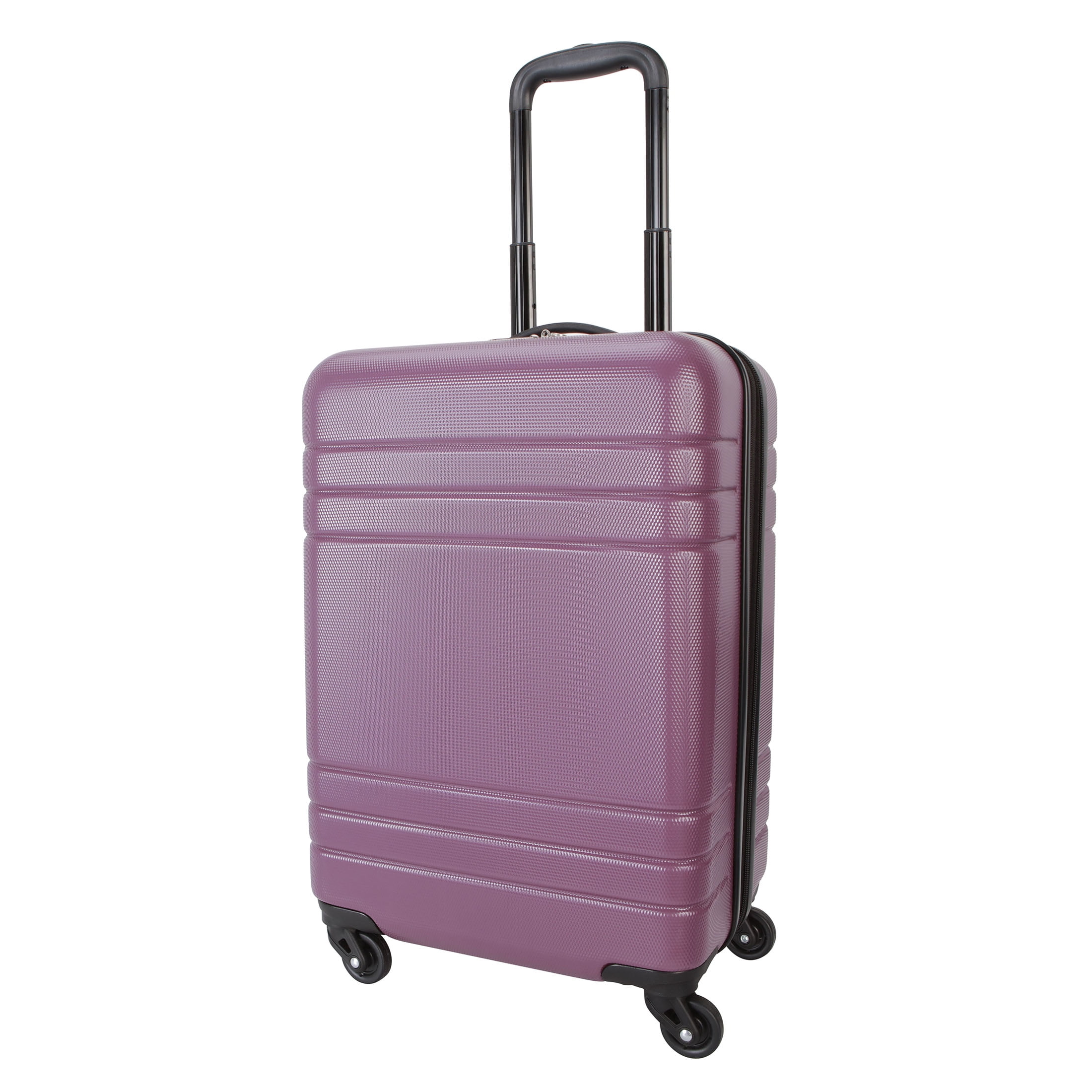 Protégé 3-Piece Hardside Luggage Set With 360 Spinner Wheels and Divider Pockets, Includes Carry-on and 2 Packing Cubes, Enchanting Purple